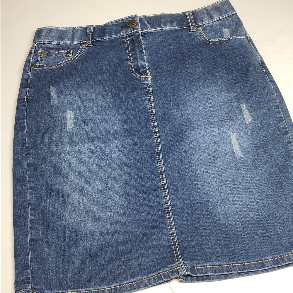 d/C DENIM JEAN SKIRT W 16/33 L23 ⭐️
